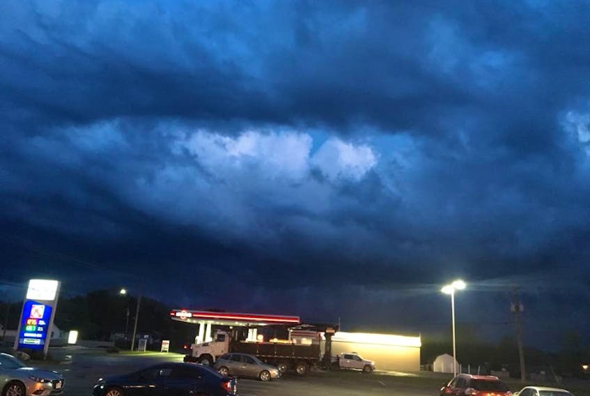 Amanda Kennedy captured this photo of storm clouds over Fredericton, N.B.
