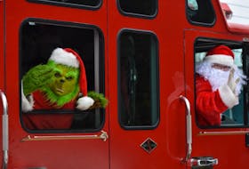 The Grinch and Santa from a grassroots local Christmas Convoy movement that has been spreading cheer in Kings and Annapolis counties this month participated in a holiday parade that wound through the streets of Middleton on Dec. 21. 