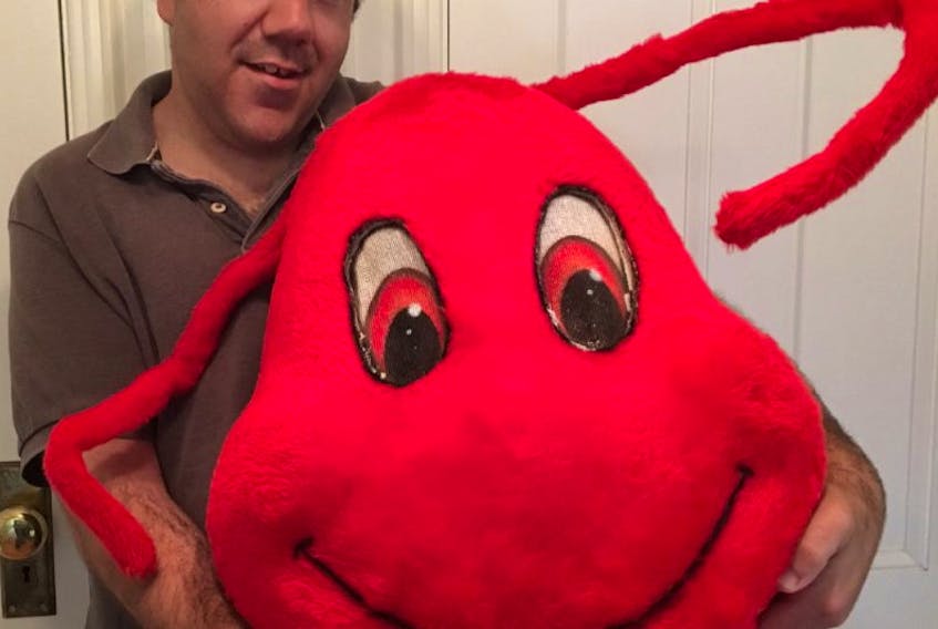 Dylan Allen has volunteered to be the man behind the mascot – the lobster for the Summerside Lobster Carnival.