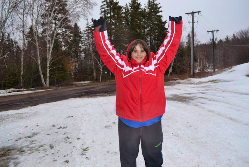 CUT Eric McCarthy/TC Media Janet Charchuk of Alberton won a gold medal in snowshoeing at the 2017 Special Olympics World Winter Games in Austria on Monday.