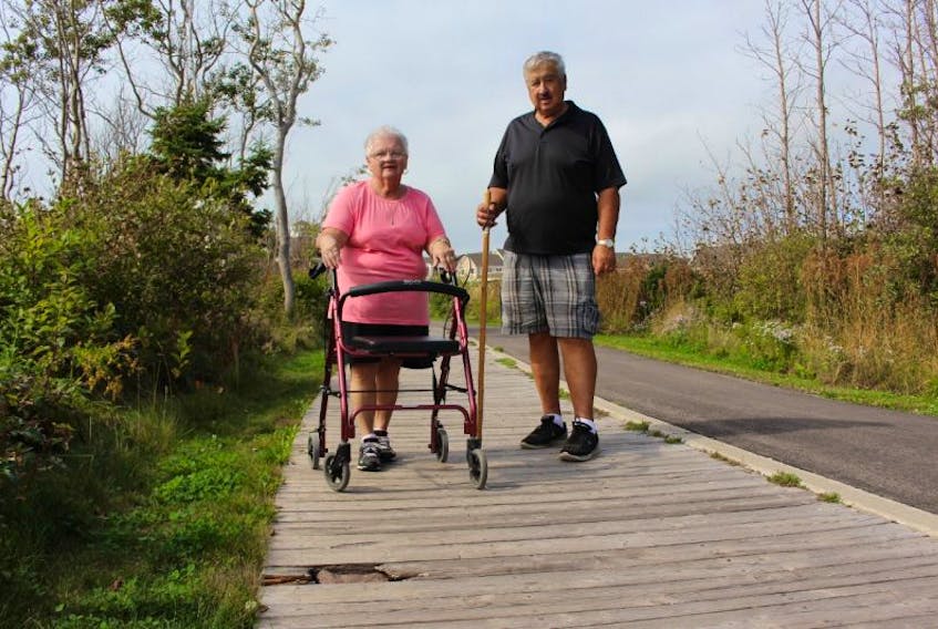 Sharon and Stew Arkwell are concerned about splitting and broken boards on the Summerside boardwalk. City councillor Bruce MacDougall raised his concerns to city council and is hoping to see something done. 