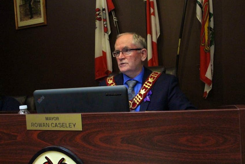 Rowan Caseley, the Mayor of Kensington, discusses the 2017 budget with council during March’s monthly town council meeting.