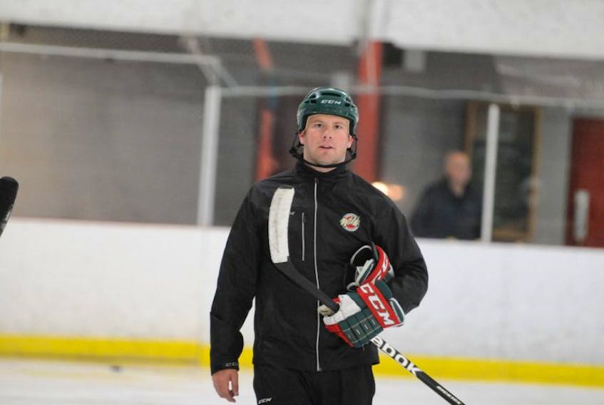 Kyle Dunn is the head coach of the Kensington Monaghan Farms Wild major midget hockey team.