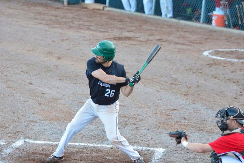 Mill River East native Jesse MacIntyre posted a 3-for-4 batting summary for the Charlottetown Gaudet’s Auto Body Islanders in Game 2 of a New Brunswick Senior Baseball League doubleheader against the Saint John Alpines in Saint John, N.B., on Saturday.
