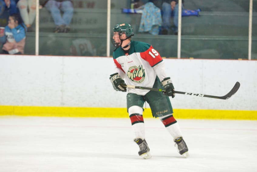 Duncan Picketts had two points in the Kensington Wild’s 4-1 win over Newbridge Academy in an exhibition game at Credit Union Centre on Sunday afternoon. The Wild will host the Northern Moose in their New Brunswick/P.E.I. Major Midget Hockey League home opener on Saturday at 7:30 p.m.