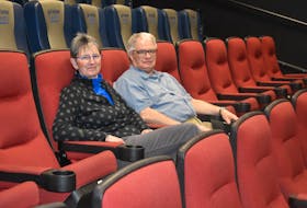 Kathy Dodds and Steve MacLean hope that a large crowd will join them at Cineplex Theatres on Feb. 27 as the Plaid Marquee shows The Lighthouse on the big screen. ADAM MACINNIS/THE NEWS