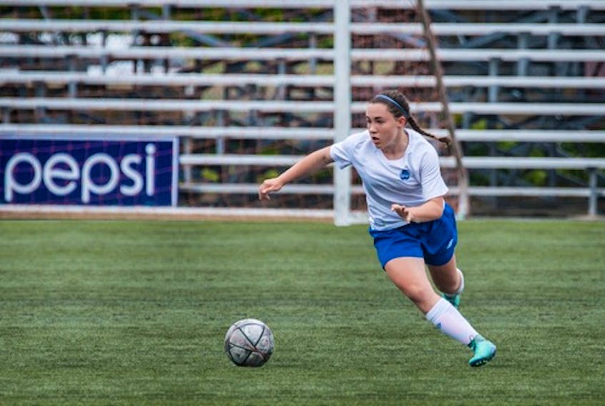 Nova Scotian player Shawna Cosgrove, a left fullback, is one of several new players set to join the Memorial Sea-Hawks women’s soccer team in the fall. — Contributed