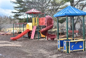 The playground area outside of Debert Elementary School which the school's parent-teacher association is looking to upgrade. 