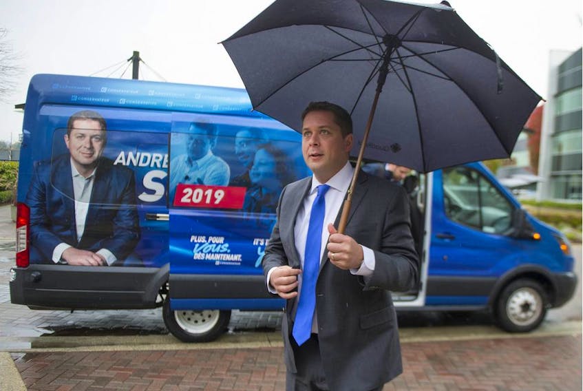 Conservative Party of Canada Leader Andrew Scheer spoke to the editorial board of The Vancouver Sun and The Province on Saturday, Oct. 12, 2019.