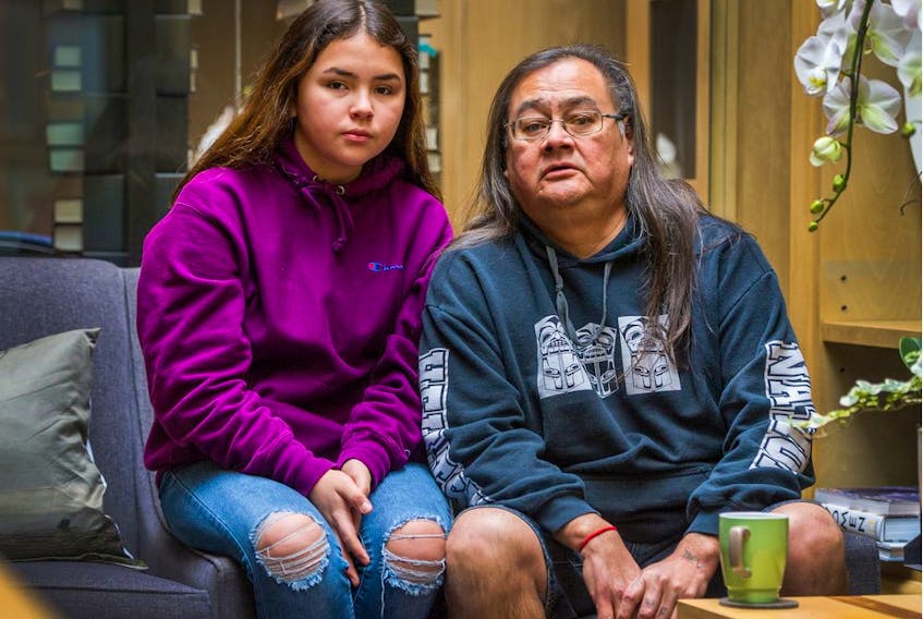 Lawyers for Maxwell Johnson announced complaints had been filed with the B.C. Human Rights Tribunal, as well as with the Canadian Human Rights Tribunal in connection to the Dec. 20, 2019 incident at a Vancouver Bank of Montreal branch. Johnson is pictured here with his granddaughter in a file photo.