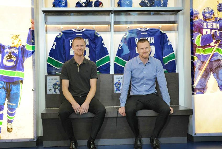 Henrik and Daniel Sedin made it a memorable day for anybody who crossed paths with them Monday.
