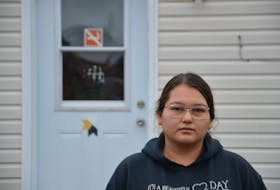 Amanda Marshall says she was so desperate for space she got the keys and moved into a house on Estherrich Road in Potlotek First Nation. OSCAR BAKER III/ CAPE BRETON POST 