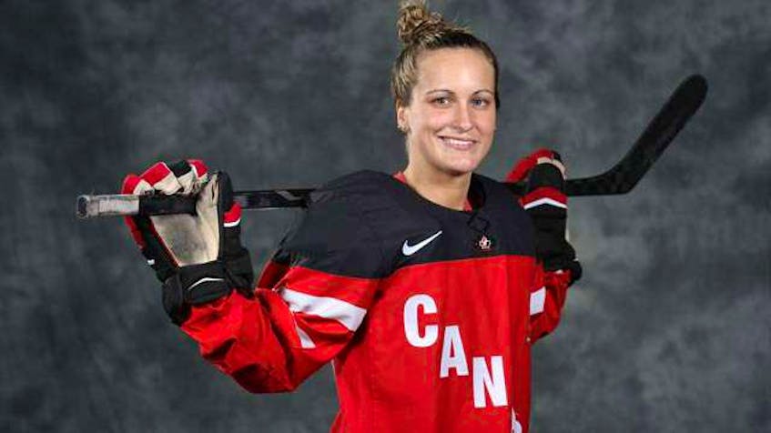 Canadian veteran forward Marie-Philip Poulin had a goal in Canada's 5-3 win over Finland in their IIHF women's world championship opener Friday in Calgary. - Hockey Canada