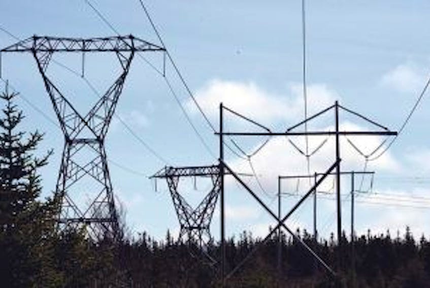 ['Power lines. — Photo by Joe Gibbons/The Telegram']