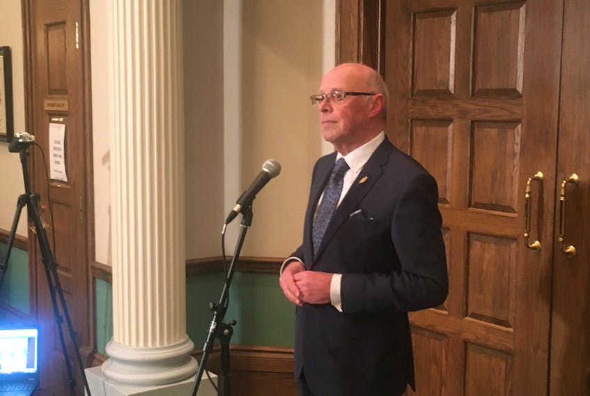 Health Minister Dr. John Haggie says personal protective equipment deliveries are “light and late,” contributing to PPE concerns. David Maher/The Telegram