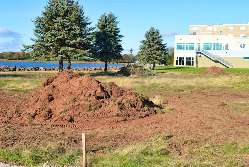 Preliminary work has begun on an eight-storey, 99-unit apartment building at 15 Haviland St. in Charlottetown, located between the Queen Charlotte Armoury and the Culinary Institute of Canada. Actual construction of the building is expected to start in May.