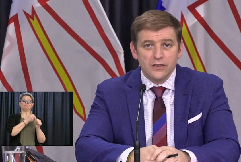 Premier Andrew Furey. — Video Screengrab