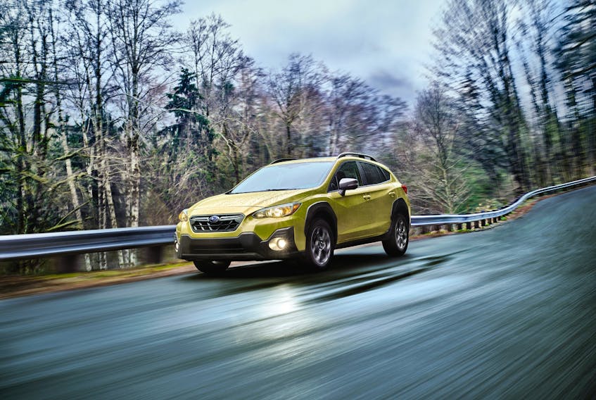 A new engine and standard driver-assist safety technologies are part of the 2021 Subaru Crosstrek. — Handout