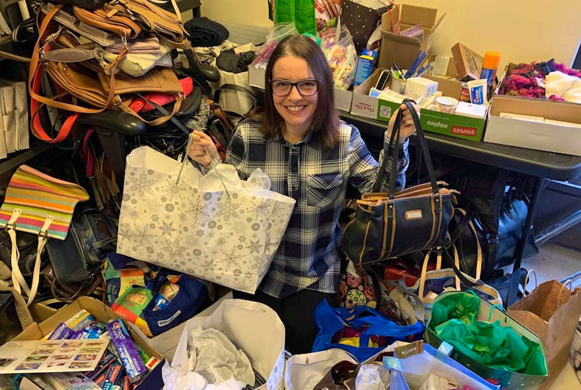 Kelly Carew, who heads Princess and the Purse in this province, said thousands of women have benefitted from the campaign, which sees purses donated, filled with essentials and distributed to those who need them. Contributed photo

