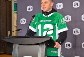 Brett Lauther, a  former place kicker for the Saskatchewan Roughriders, announced he had tested positive for COVID-19 on Boxing Day. FRANCIS CAMPBELL