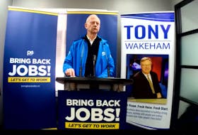 Progressive Conservative Leader Ches Crosbie promised a PC government would ensure local workers will be the first in line for jobs on government projects, during an announcement via Facebook Live on Monday.