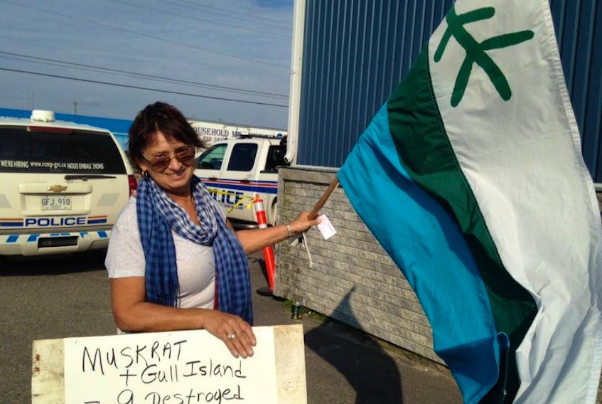 <p>Roberta Benefiel feels Labradorians need to stand up more for what they believe in when it comes to resource development in their own backyard. Benefiel, along with a handful of others, protested outside Hotel North 2 in Happy Valley-Goose Bay, where the Premiers meeting with national Aboriginal organization leaders got underway.</p>