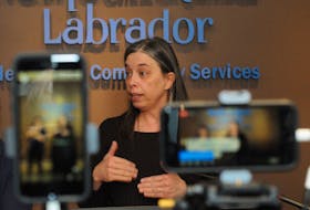 Dr. Janice Fitzgerald, Newfoundland and Labrador's chief medical officer of health, speaks to reporters Wednesday at the Confederation Building. Joe Gibbons file photo/The Telegram
