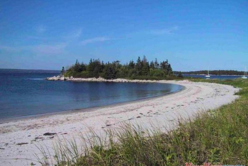 Carter's Beach, a favoured recreation area in Queens County. 