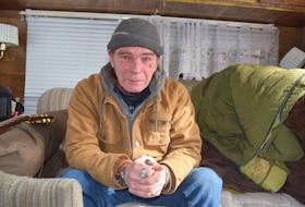 Glen Forrest of Sydney Mines is shown in the camper he lives in that doesn't have water, heat or sewer. Family members say after a story on Forrest's homelessness was recently featured in the Cape Breton Post, so many people wanted to help him that they launched a GoFundMe page. Sharon Montgomery-Dupe/Cape Breton Post