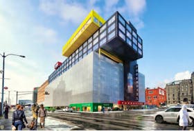 The proposal for the eight-storey parking garage topped with a four-storey hotel is a controversial one. 