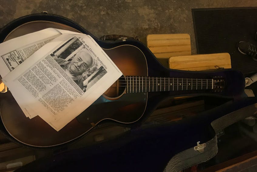 The Regal guitar that has been at the Halifax Folklore Centre since the 1970s, once owned by the late musician Dominic Nardocchio, with an article found in the original guitar case that talked about Dominic and his best friend musician Emilio Pace. CONTRIBUTED