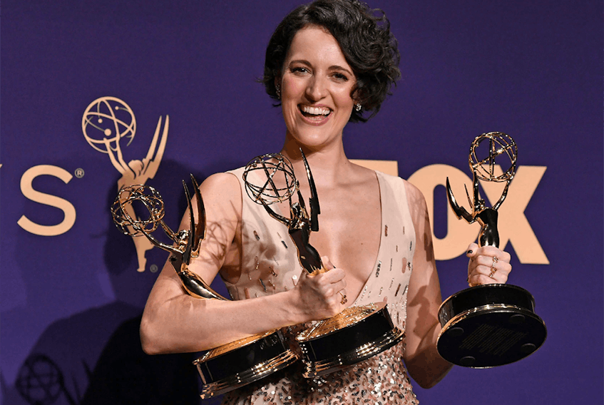 Queen Phoebe Waller-Bridge with only a fraction of her Emmys.