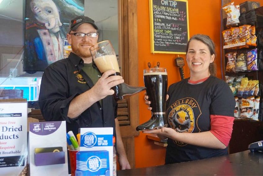 Hell Bay Brewing Company in Liverpool plans to host its first Oktoberfest event beginning at noon Oct. 21. Mark Ballie and Melanie Perron are the co-owners.