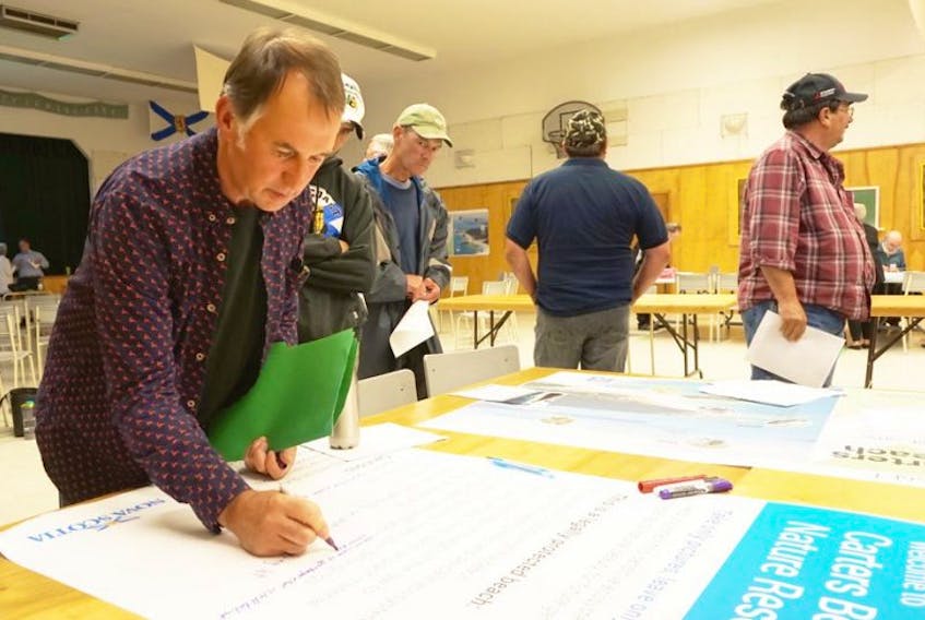 Robert Ross, who lives on Carters Beach Road, went to a public information sharing session about Carters Beach and Spectacle Islands July 25.