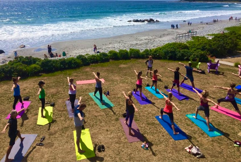Tourism numbers were up at White Point Beach Resort over the summer. Special events, like yoga on the beach, made the destination popular among visitors.
