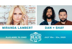Grammy award winners Miranda Lambert and Dan + Shay will headline the 12th annual Cavendish Beach Music Festival next summer.