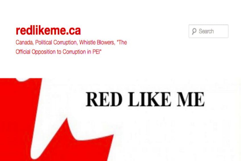 Screen shot of www.redlikeme.ca blog run by Rob McEachern.
