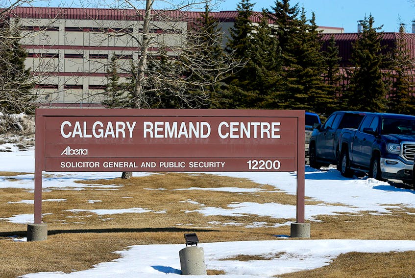 The Calgary Remand Centre in Calgary on Thursday, March 26, 2020. 