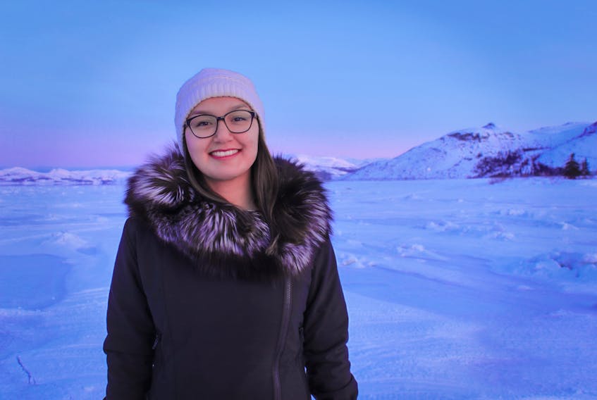Memorial University student Julia Dicker of Nain is going to move to St. John's to do online courses, since it would be too difficult in the small Labrador town. - CONTRIBUTED