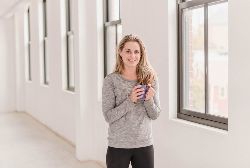 Tracey Gairns Brioux is the founder of Emyvale, P.E.I.-based Reset Breathe Fitness, a subscriber-based online fitness service and wellness community streaming live or on-demand workout classes daily.