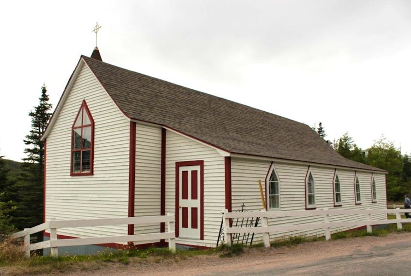 St. Luke's Anglican Church in Old Bonaventure, seen here in a photo from the Heritage Foundation of Newfoundland and Labrador website, is the subject of a legal action in the province's Supreme Court. Residents of the community were successful last week in obtaining an injunction stopping the Trinity Historical Society from selling the church until their statement of claim has been dealt with.