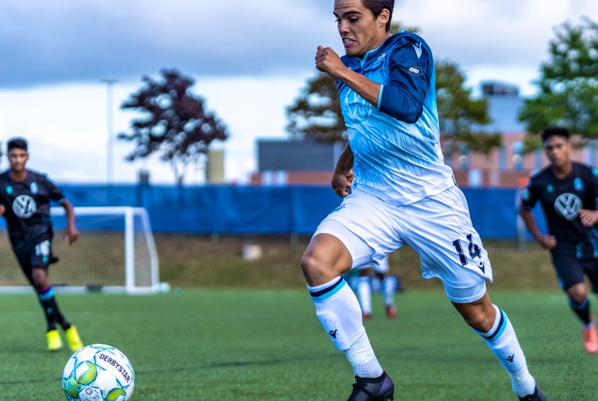 HFX Wanderers fullback Mateo Restrepo wants to pursue his dream of becoming a doctor after his professional soccer is finished. - HFX WANDERERS
