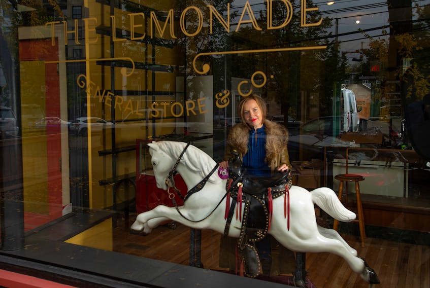 Sarah Arsenault poses for a photo inside her new store in the Hydrostone Market on Monday, Oct. 19, 2020. The Lemonade General Store & Co. will open Nov. 1.
Ryan Taplin - The Chronicle Herald