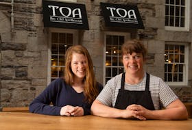Katie and Laura MacLeod pose for a photo outside their Old Apothecary Bakery & Cafe on Tuesday, May 26, 2020. The Lower Water Street establishment will reopen on June 1.
Ryan Taplin - The Chronicle Herald