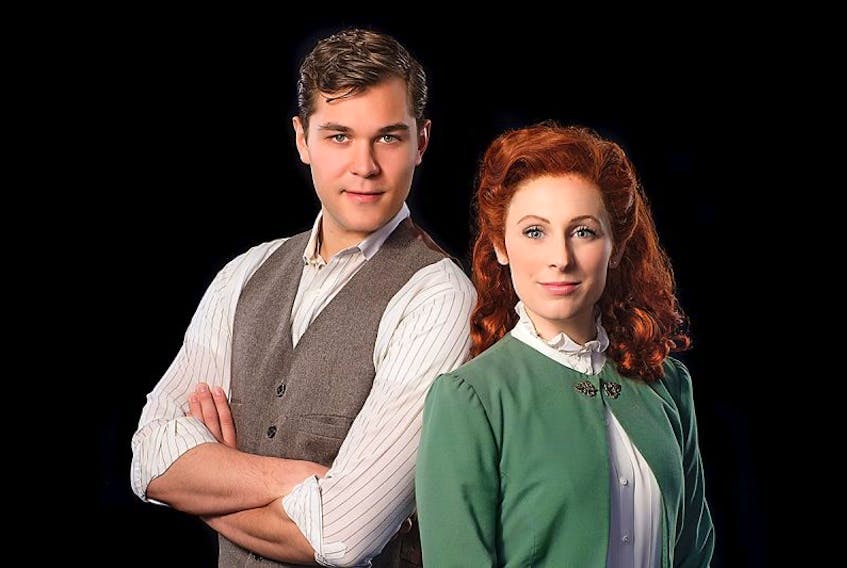Jonathan Gysbers is Gilbert Blythe and Jayne Peters is Anne Shirley in "Anne and Gilbert," playing at The Guild in Charlottetown until October.