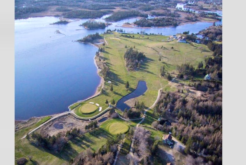 A view of part of the River Hills Golf and County Club in Clyde River, Shelburne County.