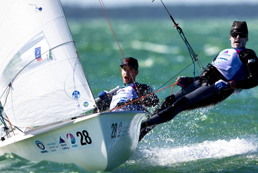 Oliver Bone and Jacob Saunders of the Royal Nova Scotia Yacht Squadron were selected Thursday to represent Canada at the Summer Olympics in Japan. The pair will compete together in the men’s 470 two-person dinghy. - Sail Canada