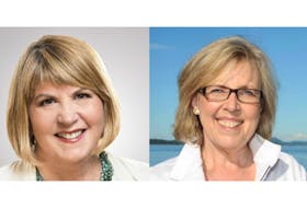 Green Party of Canada deputy leader and former Halifax candidate Jo-Ann Roberts, left, will helm the party on an interim basis after leader Elizabeth May announced Monday, Nov. 4, 2019 that she is stepping down immediately.