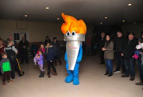 A 2018 photo shows Newfoundland and Labrador Summer Games mascot Blaze in Bay Roberts after it was announced the town would host the 2020 games. Those Games — scheduled for Aug.15-22 — may be postponed as a result of the COVID-19 pandemic, The Telegram has learned. — File photo