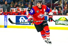 Dawson Mercer starred in the Canadian Hockey League’s Canada-Russia series prior to Hockey Canada’s world junior team selection camp last year. New Jersey Devils general managter Tom Fitzgerald says Mercer is a, “heart and soul guy, he skates well and has a lot of skill. He can play,” Fitzgerald said. — Hockey Canada